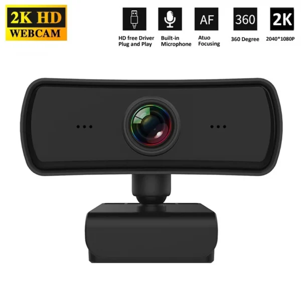Full HD 2K Webcam with Microphone