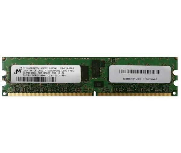 Dell 512MB PC2 3200R PowerEdge Memory MT18HTF6472Y 40EB2